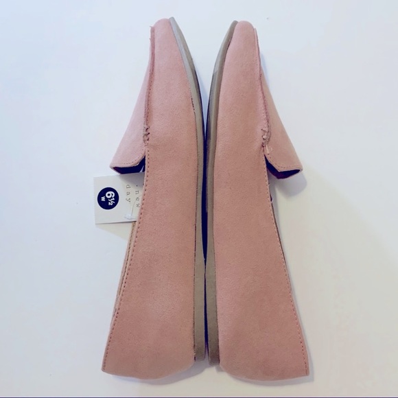 NWT A New Day Micah Pink Suede Pointed Loafers - Picture 6 of 7